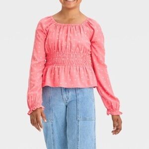 Art Class Girls' Long sleeve Blouse Top, Size 8